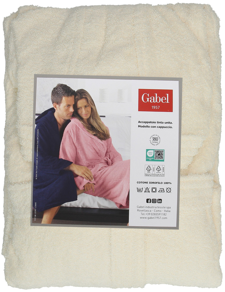 Accappatoio Unisex Con Cappuccio L Beige Gabel - Foto 1