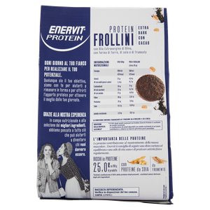 Biscotti Protein Frollini Al Cacao Extra Dark 100% Vegetali Enervit - Foto 3