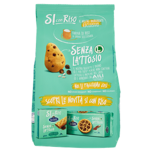 Biscotti Sì Con Riso Gocce Di Cioccolato Senza Lattosio Riso Scotti - Foto 3