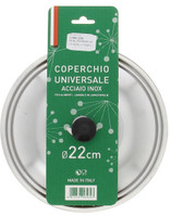 Coperchio Metallo Inox Cm.22