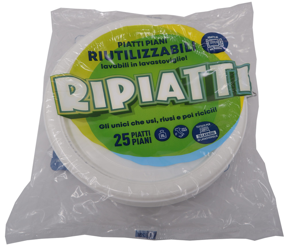 25 Piatti Fondi Riutilizzabili In Polipropilene - Foto 1