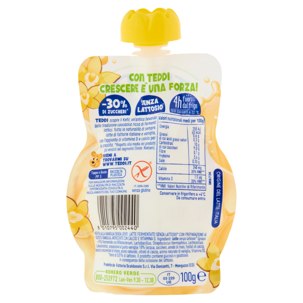 Kefir Vaniglia Pouch Teddi - Foto 3