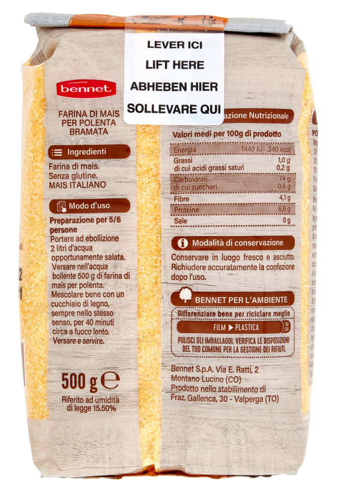 Farina Di Mais Per Polenta Bramata Bennet - Foto 3
