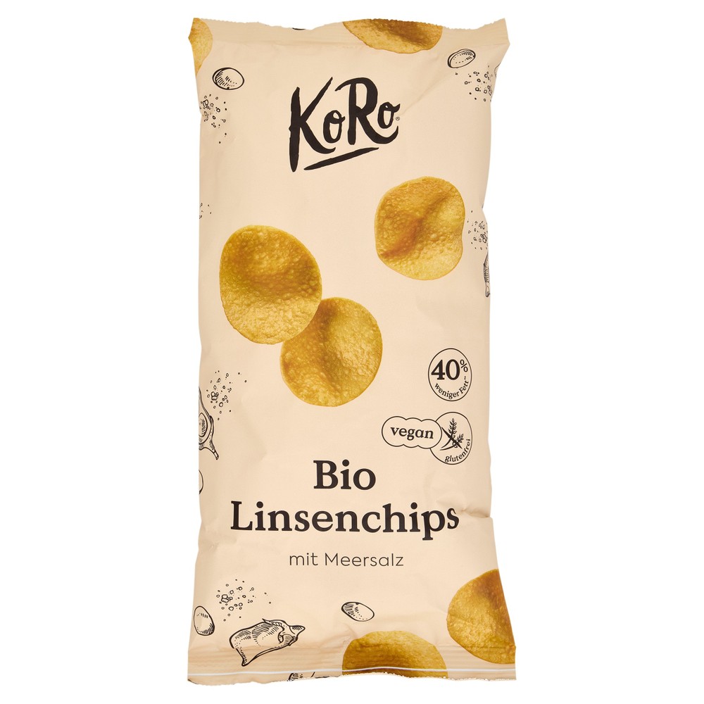 Koro Bio Linsenchips Mit Meersalz - Foto 1