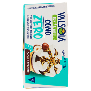 Valsoia Bonta' E Salute Cono Zero Zuccheri Cacao E Nocciole 4x75g - Foto 2