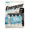 4 Pile Stilo Aa Max Plus Energizer
