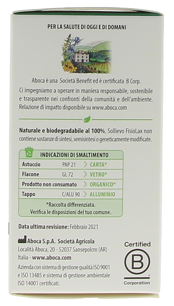 Aboca Sollievo Fisiolax 90 Compresse - Foto 3