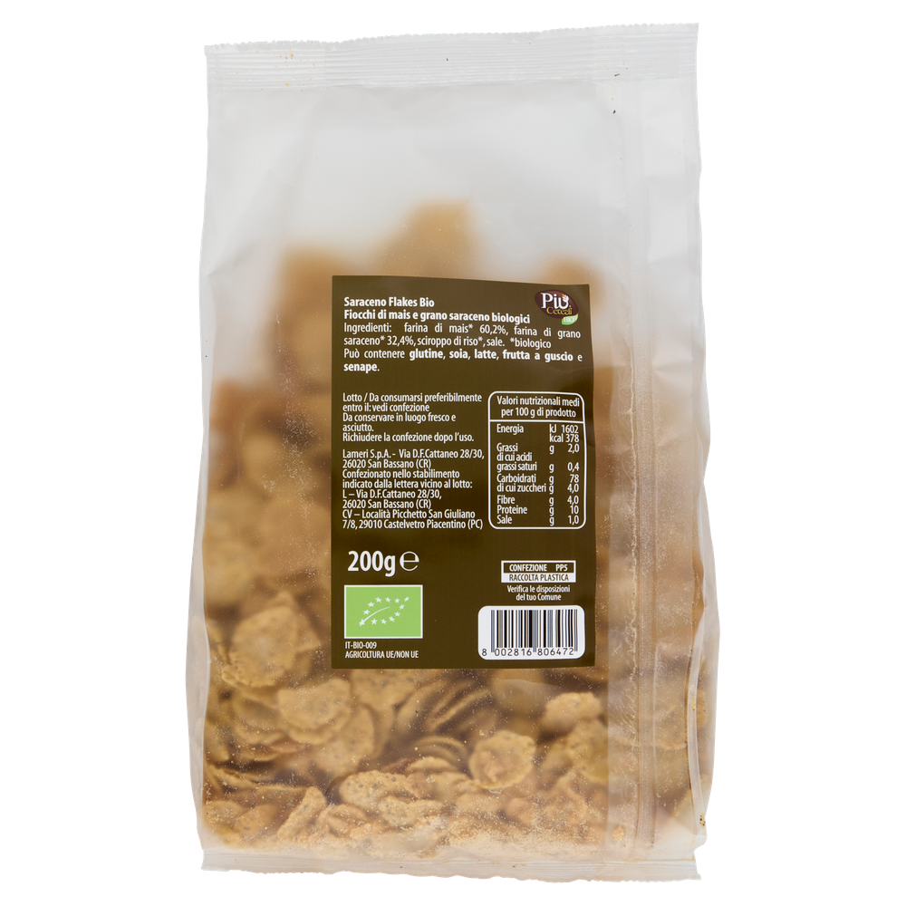 Grano Saraceno Flakes Piu' Cereali Bio - Foto 3