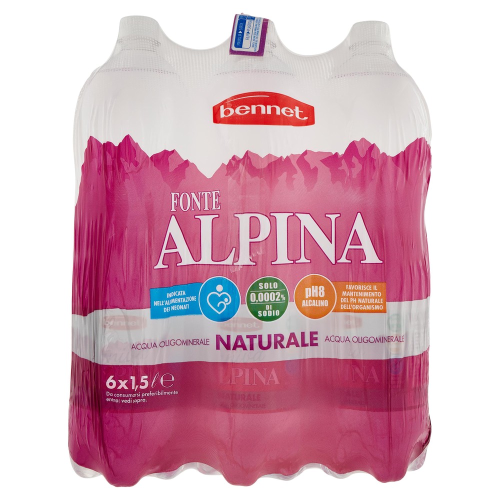 Acqua Naturale Bennet 6 Da L.1,5 - Foto 1
