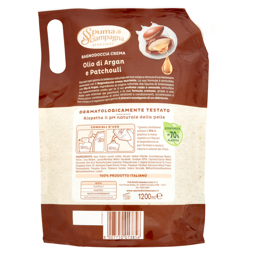 Ricarica Busta Bagno Argan Spuma Di Sciampagna - Foto 3