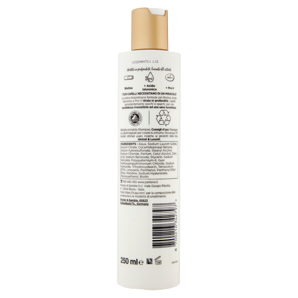 Shampoo Capelli Idratati E Lucenti Miracle Pantene - Foto 3
