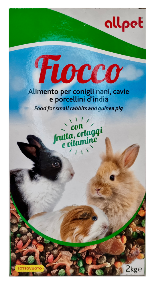 Mangime Per Conigli Nani, Cavie, Porcellini Fiocco Allpet - Foto 1