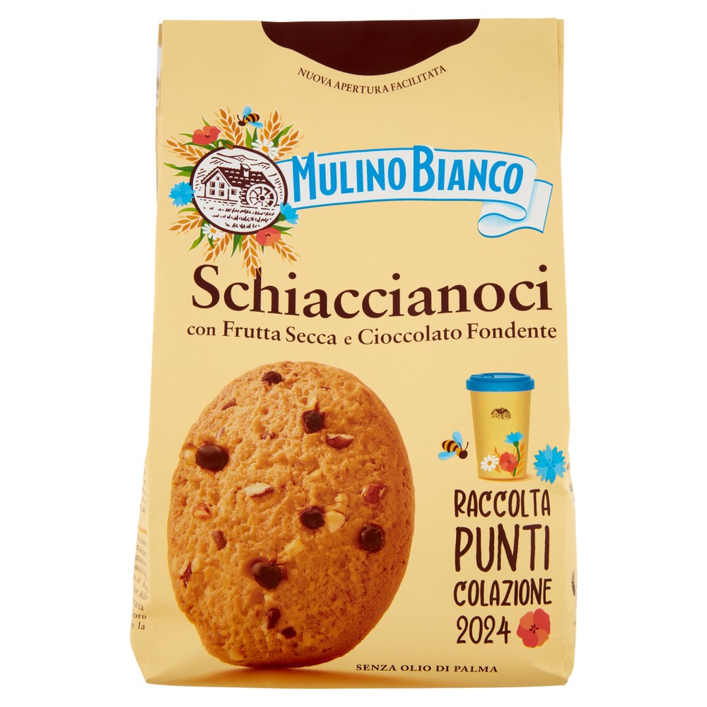 Biscotti Schiaccianoci Con Frutta Secca E Cioccolato Mulino Bianco - Foto 1
