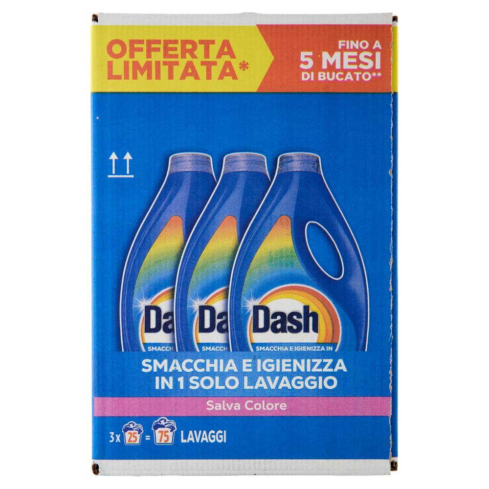 Detersivo  Liquido Lavatrice Salvacolore Dash 75 Lavaggi - Foto 3