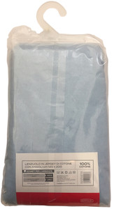 Lenzuolo Jersey Angoli Tinta Unita 1pz1/2 Cm120x200 Azzurro Chiaro Casa - Foto 2