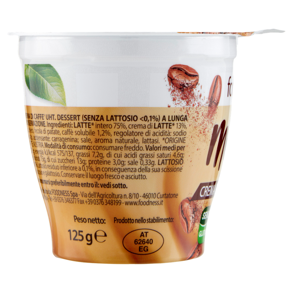 Crema Fredda Al Caffè Mykico Senza Lattosio Foodness - Foto 2