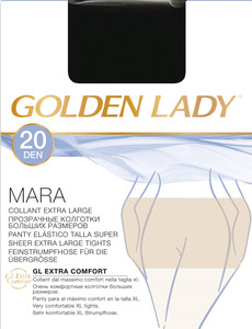 Collant Mara Tg XL Nero 20 Denari Golden Lady