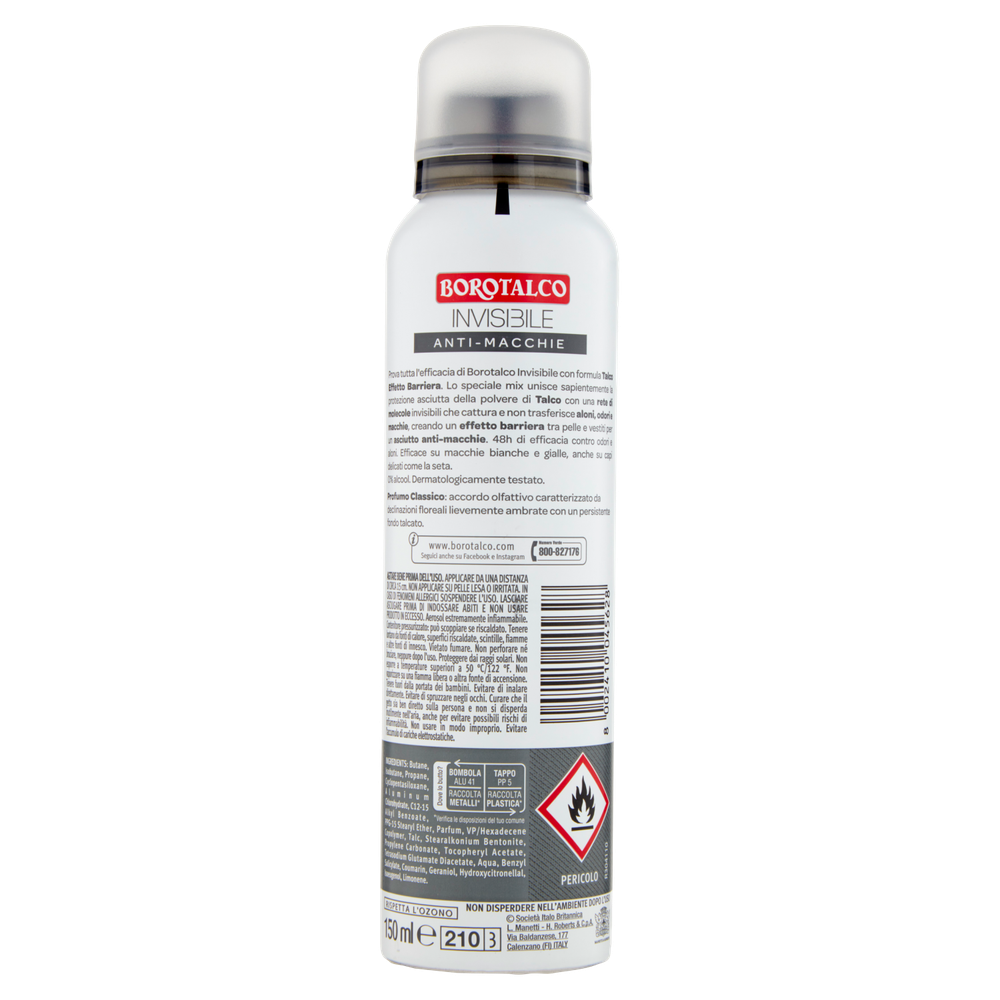 Deodorante Spray Invisibile Grigio Borotalco - Foto 3
