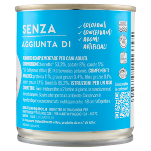 Alimento Umido Per Cani Naturally Premium Tonnetto,Patate,Carote Adoc - Foto 3