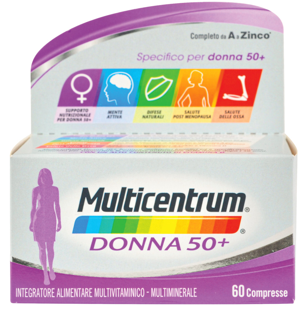 Multivitaminico Completo Ferro Vitamina D Multicentrum Donna 50+ - Foto 1