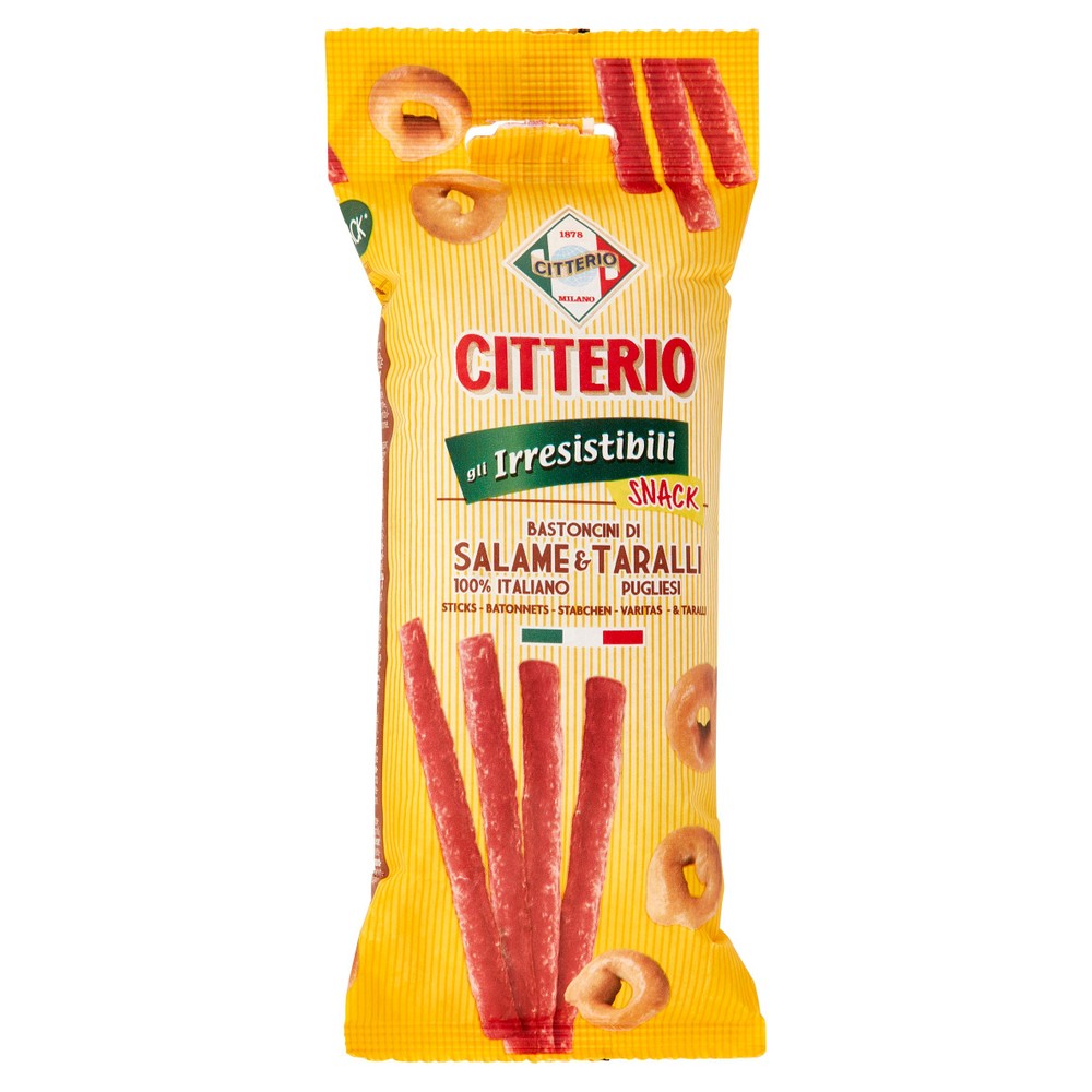 Irresistibili Snack Bastoncini Di Salame E Taralli Citterio - Foto 1