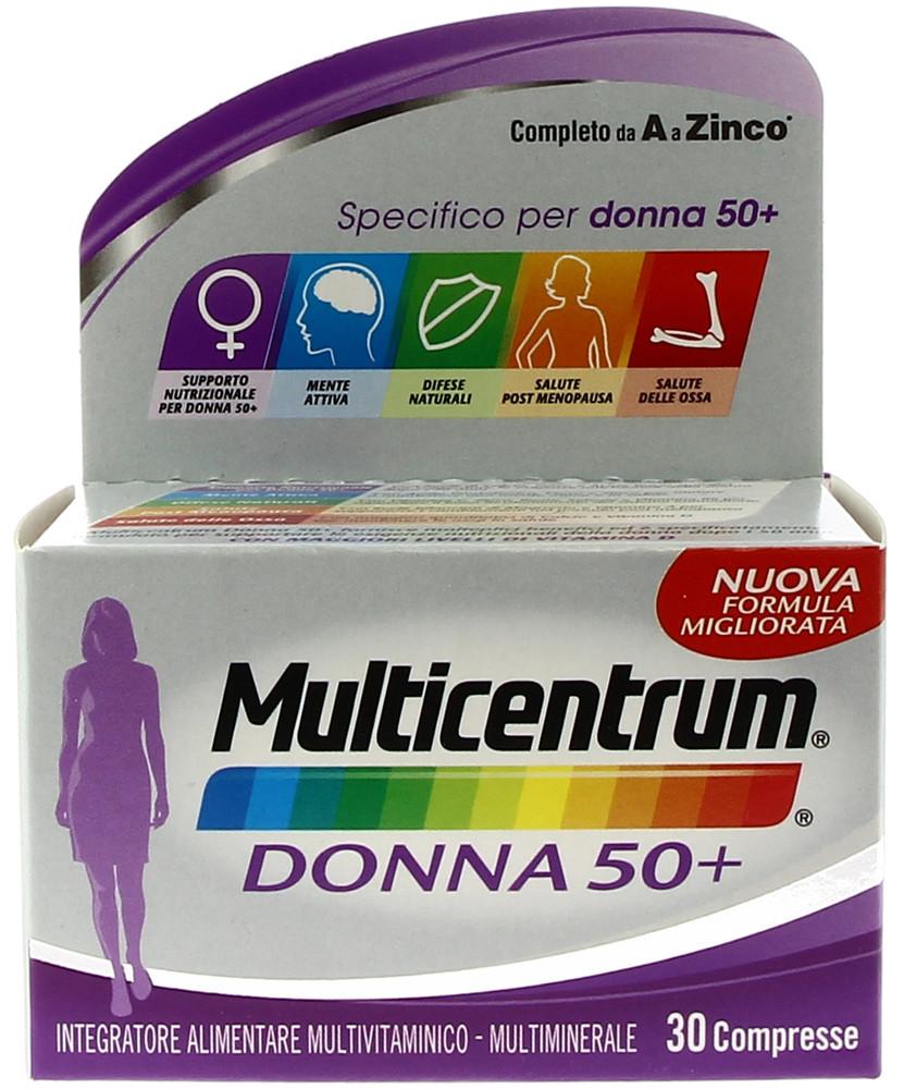 Multivitaminico Completo Ferro Vitamina D Donna 50+ Multicentrum - Foto 1