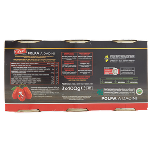 Polpa Di Pomodoro A Dadini 3x400g Casar - Foto 3