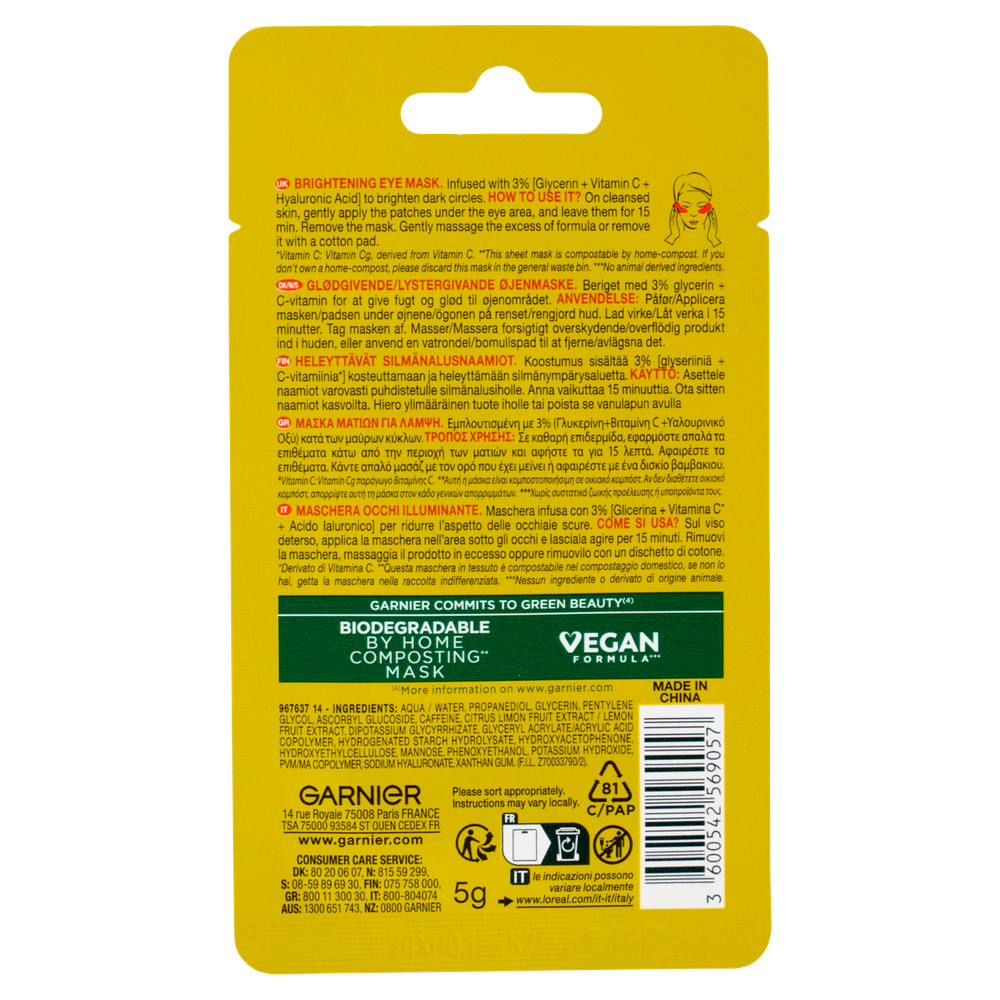 Maschera Occhi Vitamina C Garnier - Foto 3