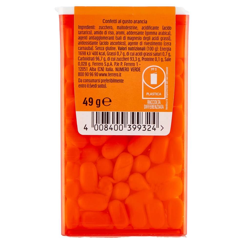 Caramelle Confetti Duri Orange Al Gusto Arancia Tic Tac - Foto 3