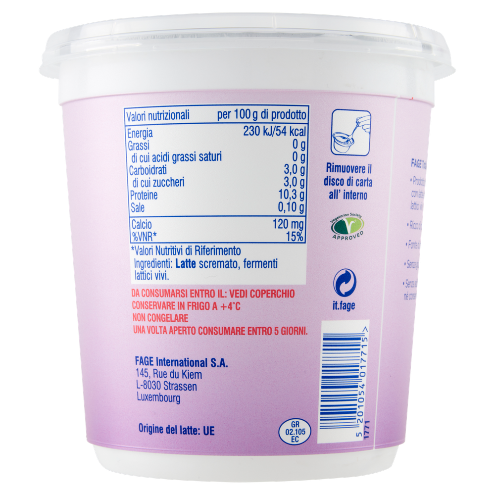 Total 0% Yogurt Bianco Magro Fage - Foto 3