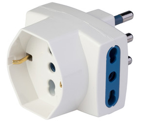 Adattatore Pluristandard Con Spina 16a E 3 Prese 10/16a 2p*+t Polypool - Foto 1