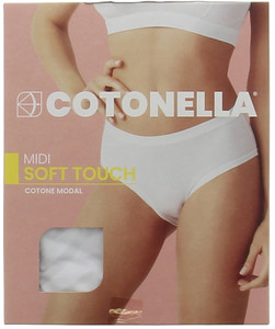 Slip Midi Donna Soft Touch 5 Bianco Cotonella