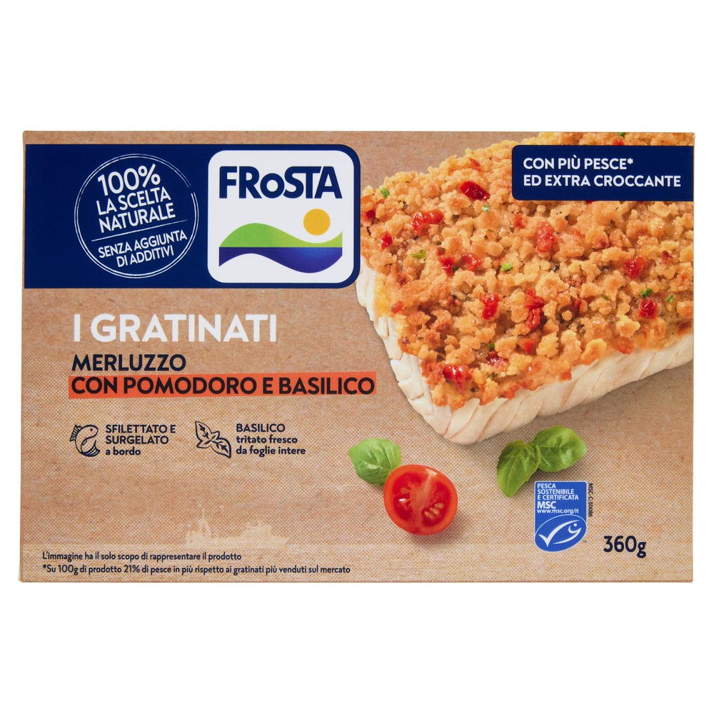 Merluzzo Gratinato Con Pomodoro E Basilico Frosta - Foto 1