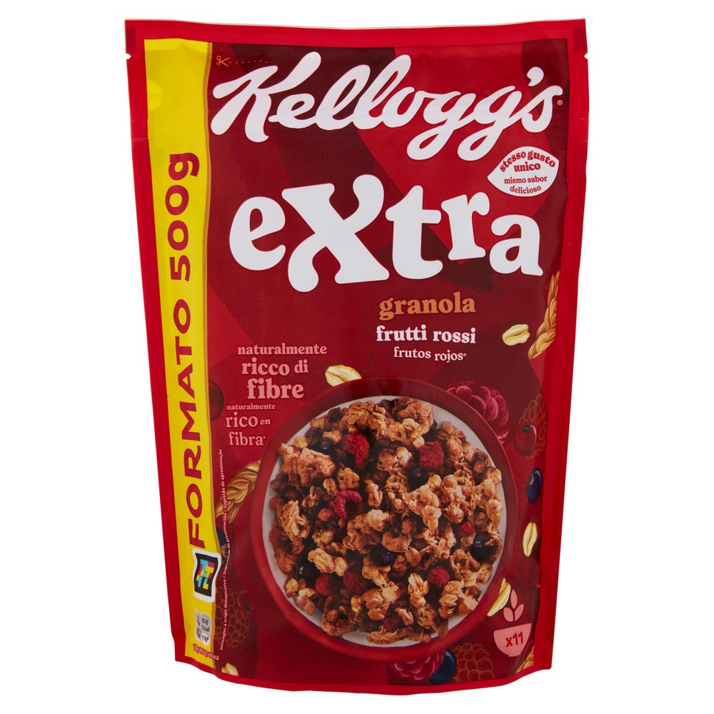 Granola Extra Frutti Rossi Croccante Kellogg's - Foto 1
