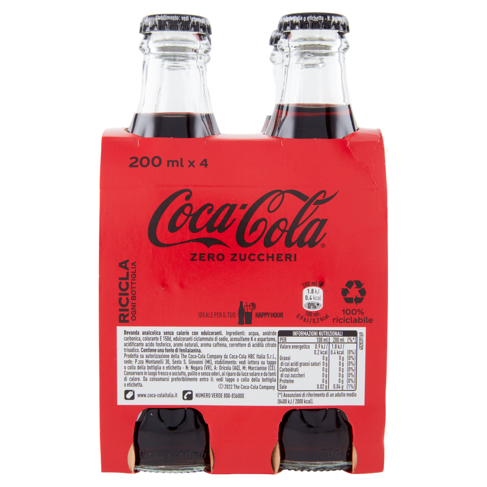 4 Coca Cola Zero Vetro - Foto 3