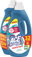 Detersivo Liquido Disinfettante Ace 2 Da 16 Lavaggi Cad.