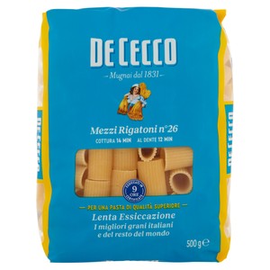 Pasta Mezzi Rigatoni De Cecco - Foto 1