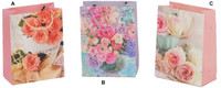 Shopper Carta Plastificata Assortimento Rose Cm.23x18x9m Shopper Carta Plastificata Assortimento Rose Cm.23x18x9m