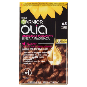 Colorazione Capelli 6.3 Castano Chiaro Dorato Olia Garnier - Foto 1