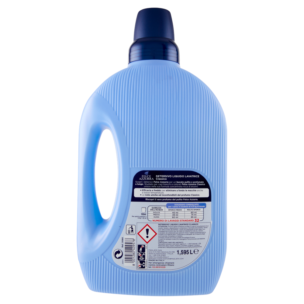 Detersivo Liquido Per Lavatrice Felce Azzurra Da 32 Lavaggi - Foto 3