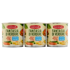 Fantasia Di Verdure Cotte Al Vapore 3x140g Bennet - Foto 1