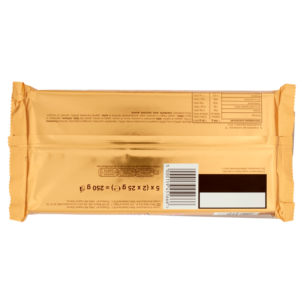 Barrette Biscotto E Mou Ricoperti Di Cioccolato Al Latte 5x50g Twix - Foto 3