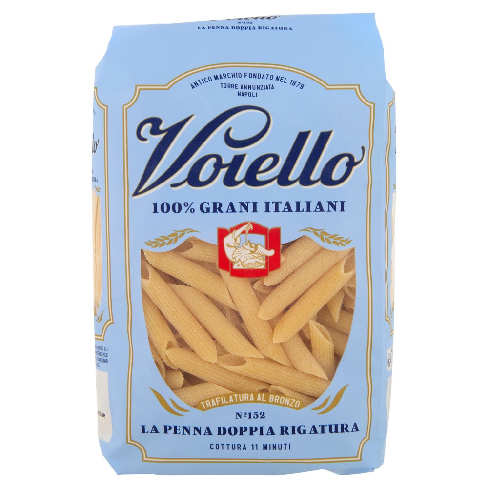 Pasta La Penna Doppia Rigatura N.152 Grani 100% Italiani Voiello - Foto 1