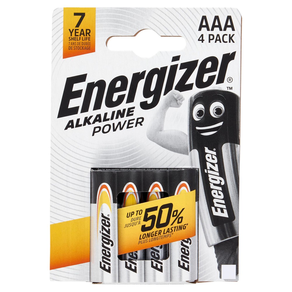 4 Pile Ministilo Aaa Alkaline Power Energizer - Foto 1