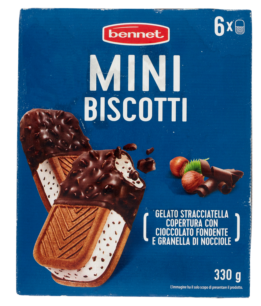 6 Mini Biscotti Ricoperti Bennet