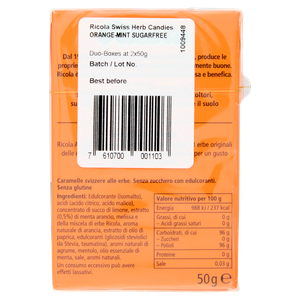 Caramelle Arancia Menta Senza Zucchero Con Vitamina C 2x50g Ricola - Foto 3