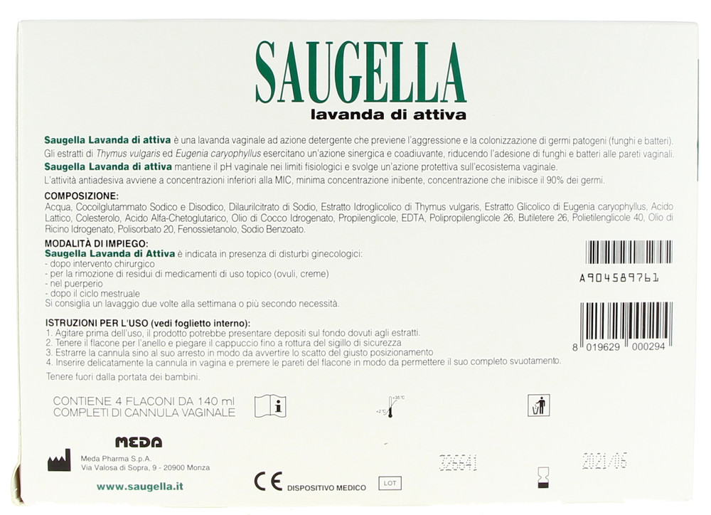 Lavanda Vaginale Attiva Saugella - Foto 2