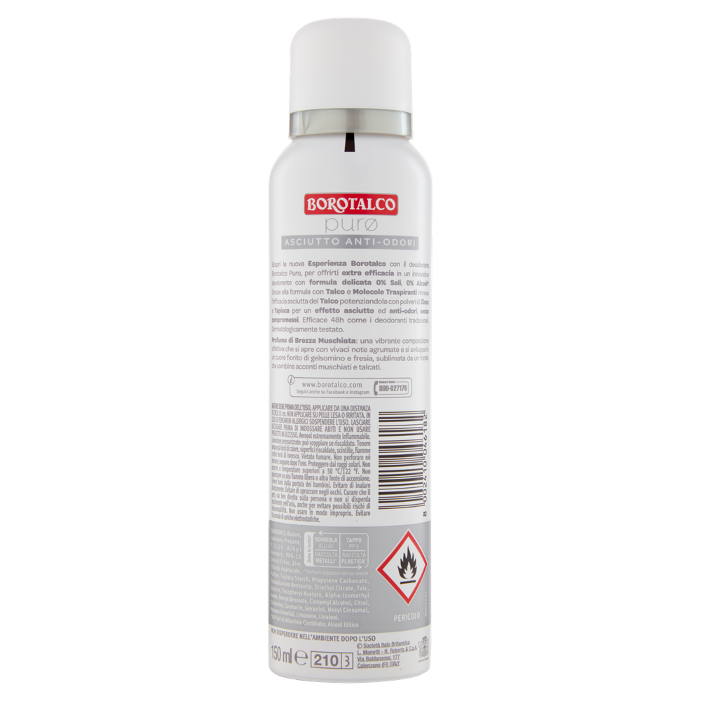 Borotalco Deodorante Spray Puro Brezza Muschiata - Foto 3