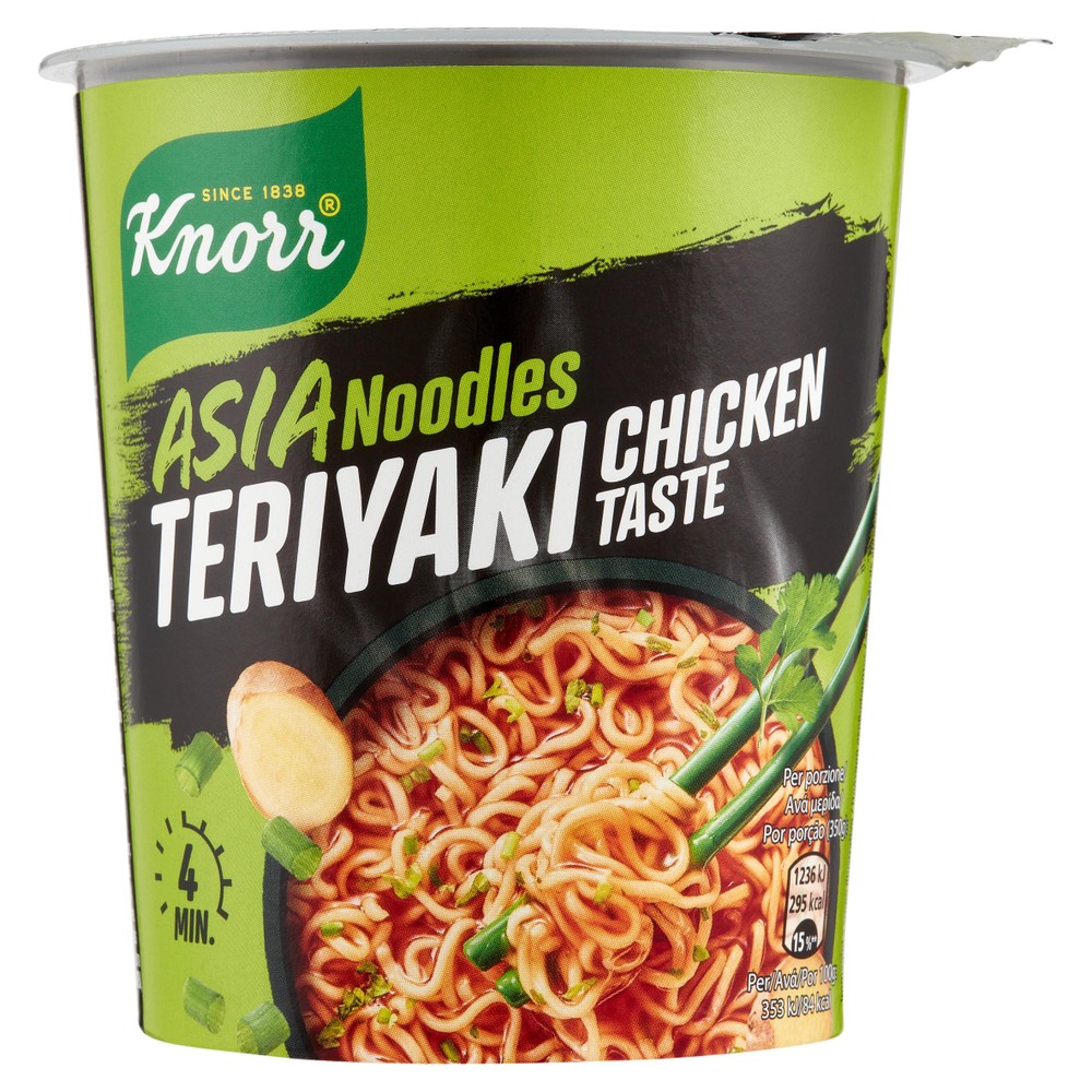 Noodles Istantanei Asiatici Teriyaki Con Condimento Al Pollo Knorr - Foto 1