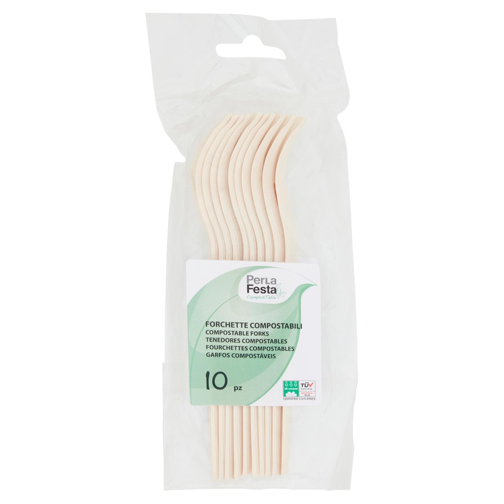 10 Forchette Natural Compostabili - Foto 1